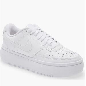 Nike All-White Platform Sneakers